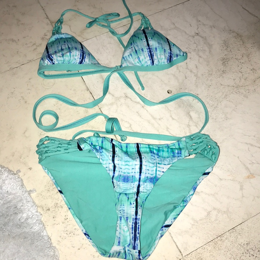 Tie Front Bikini Set